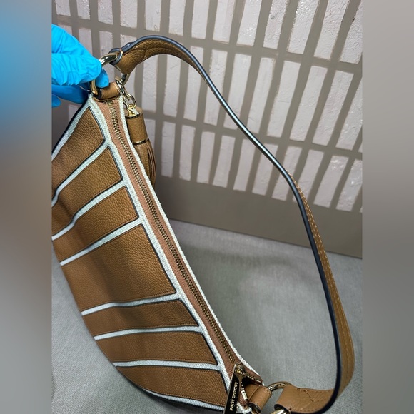 MICHAEL KORS CANVAS LEATHER BAG - Picture 5 of 8